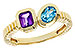 K301-90386: LDS RG .82 TW SEMI-PRECIOUS (AMY,SWISS BT)
