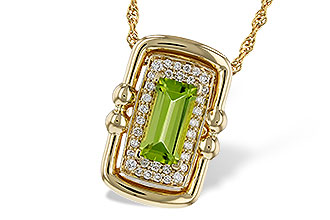 K301-90395: NECKLACE .72 PERIDOT .84 TGW (8x4MM PER)