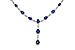 K301-90413: NECKLACE 4.82 TW SAPPHIRE 7.02 TGW (17")