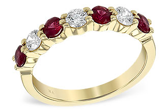 L212-78604: LDS WED RG .61 TW RUBY 1.00 TGW