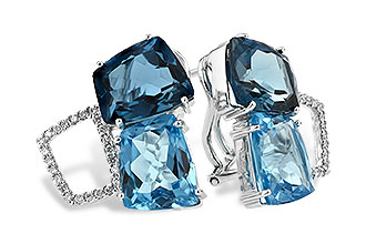 L215-48631: EARR 10.80 BLUE TOPAZ 11.00 TGW