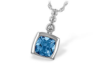 L216-41313: NECK 1.45 BLUE TOPAZ 1.49 TGW