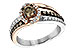L216-43131: LDS DIA RG .40 BROWN CTR .97 TW