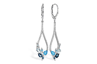 L300-04059: EARR 1.08 BLUE TOPAZ 1.35 TGW