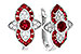 L300-91304: EARR .78 TW RUBY .90 TGW