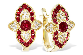 L300-91304: EARR .78 TW RUBY .90 TGW