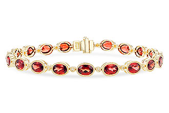 L300-93150: BRACELET 9.22 TW GARNET 9.26 TGW