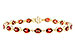 L300-93150: BRACELET 9.22 TW GARNET 9.26 TGW