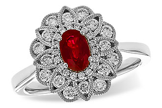 L300-98577: LDS RG .55 TW RUBY 1.07 TGW (6x4MM RUBY)