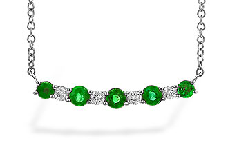 L300-98586: NECK .43 TW EMERALD .55 TGW