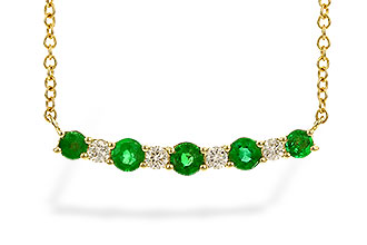 L300-98586: NECK .43 TW EMERALD .55 TGW