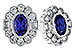 L301-83150: EARRINGS .93 TW TANZANITE 1.40 TGW
