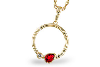 L301-84068: NECKLACE .24 RUBY .26 TGW