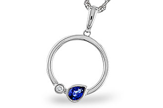 L301-84077: NECKLACE .26 SAPPHIRE .28 TGW