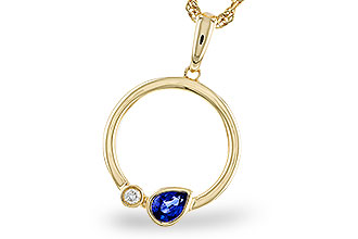 L301-84077: NECKLACE .26 SAPPHIRE .28 TGW