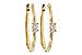 L301-85831: EARRINGS .47 TW OVAL DIAMONDS