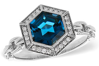 L301-87677: LDS RG 2.03 LONDON BLUE TOPAZ 2.14 TGW (7.5MM LBT)