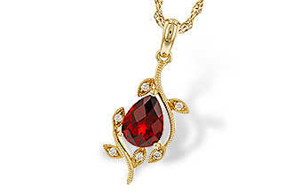 L301-88568: NECKLACE 1.34 GARNET 1.39 TGW (8X6MM GAR)