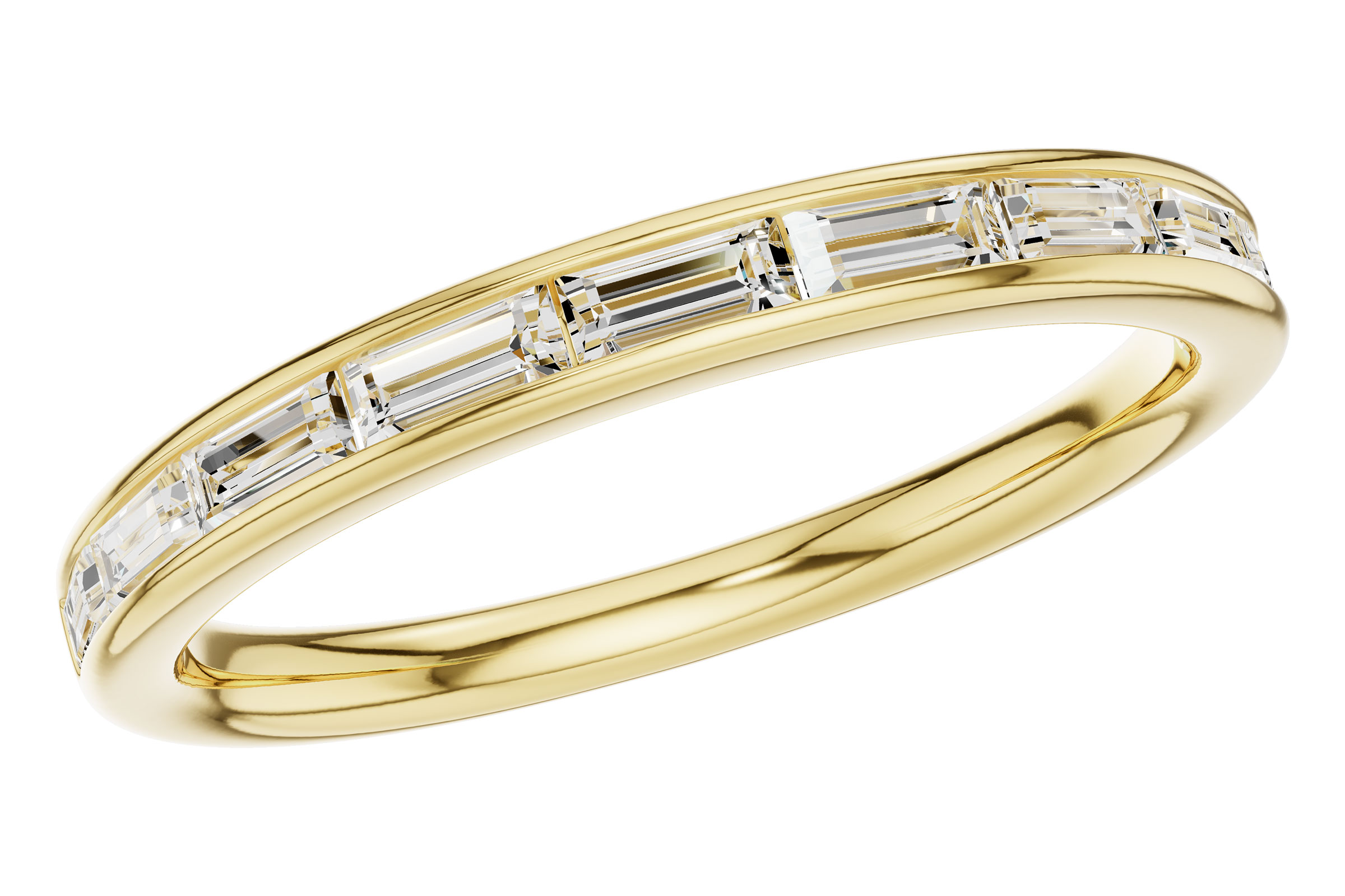 L302-73104: LDS DIA WED RG .44 TW BAGUETTES