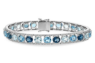 M216-38559: BRACELET 16.54 BLUE TOPAZ 17.78 TGW