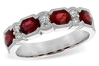 M217-29522: LDS WED RG 1.66 RUBY 1.84 TGW (5x4MM RUBY)