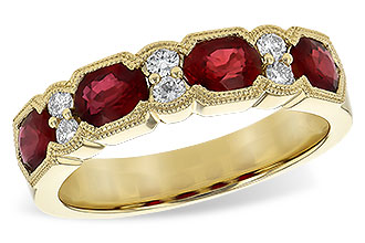 M217-29522: LDS WED RG 1.66 RUBY 1.84 TGW (5x4MM RUBY)