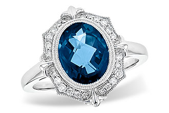 M217-34922: LDS RG 3.00 LONDON BLUE TOPAZ 3.16 TGW