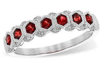 M217-35868: LDS WED RG .52 RUBY .59 TGW