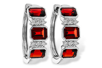 M301-84059: EARRING 1.50 TW GARNET 1.61 TGW