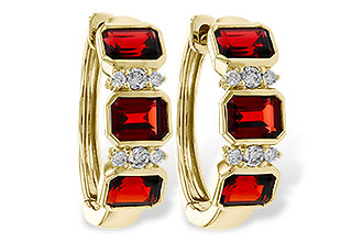M301-84059: EARRING 1.50 TW GARNET 1.61 TGW