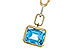 M301-85904: NECKLACE 3.26 BLUE TOPAZ 3.30 TGW (10x8MM BT)