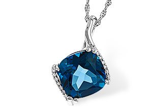 M301-88604: NECK 4.42 LONDON BLUE TOPAZ 4.50 TGW (10MM LBT)