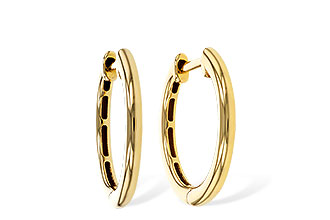 M301-89468: GOLD EARRINGS (16MM)