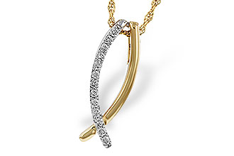 M301-89477: NECKLACE .25 TW