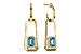 M301-90422: EARRING .66 TW BLUE TOPAZ .80 TGW (5x3MM BT)