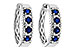 M301-90431: EARRINGS .56 TW SAPP .68 TGW
