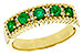 M301-90440: LDS WED RG .48 TW EMERALD .60 TGW